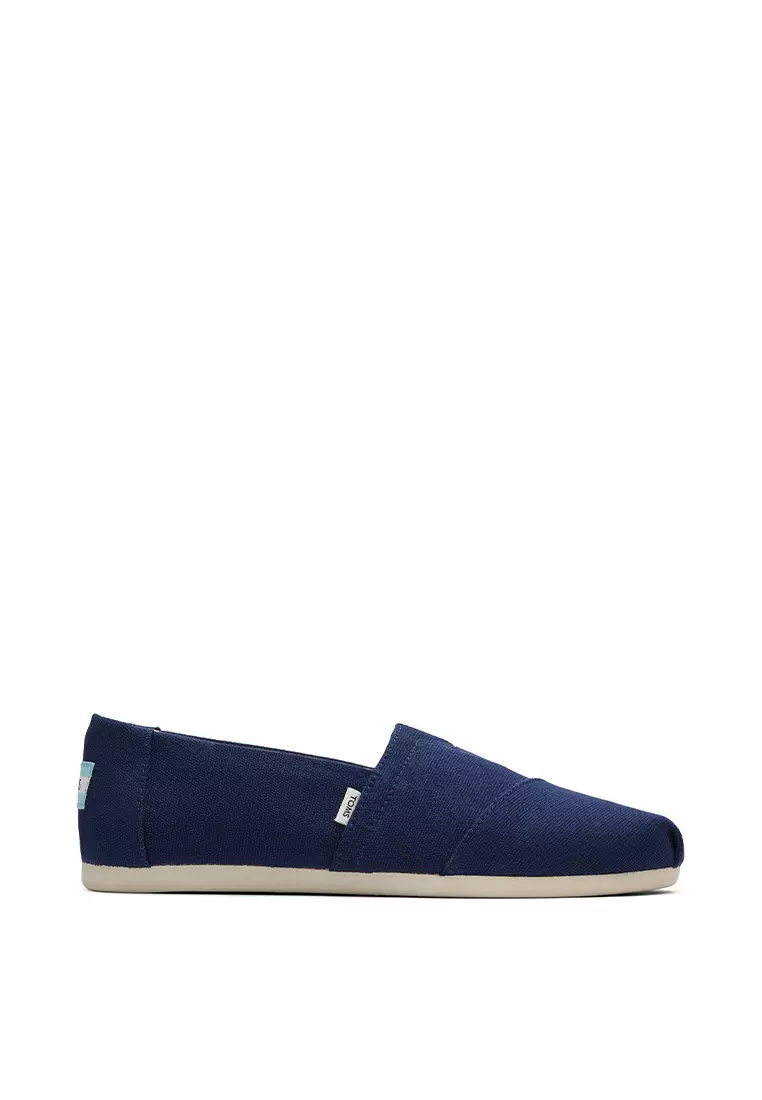 Discount on Toms  shoes - SKU: Alpargata Espadrille Women - Navy Recycled Cotton Canvas