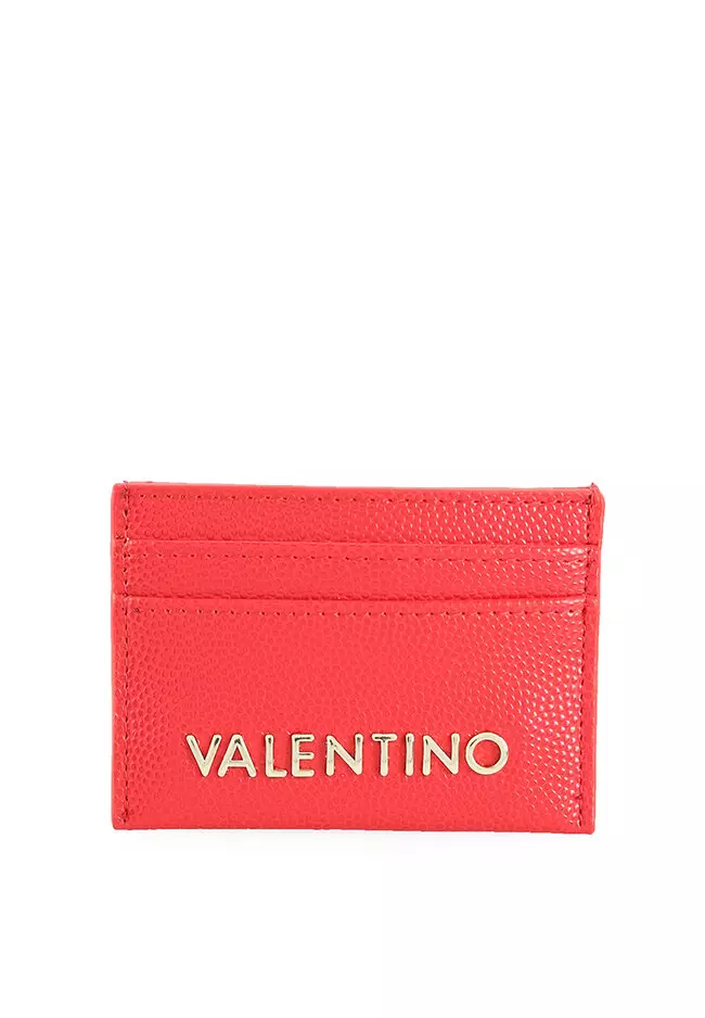 Valentino card best sale holder red