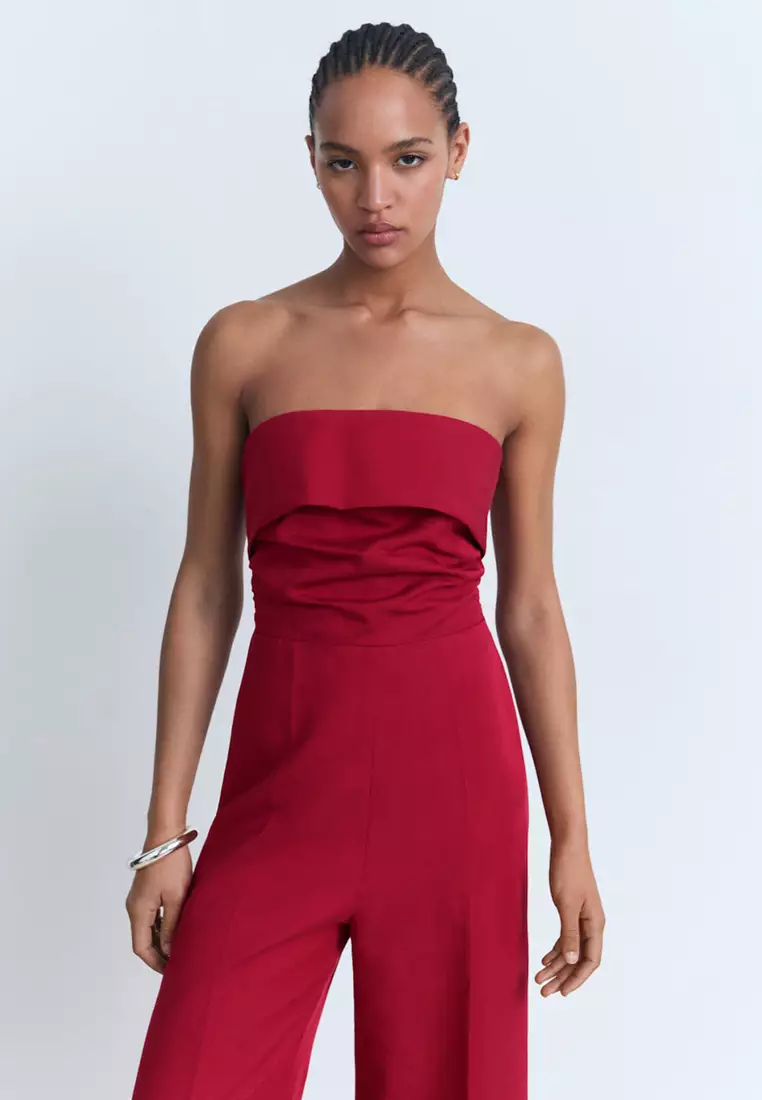 Long Strapless Jumpsuit