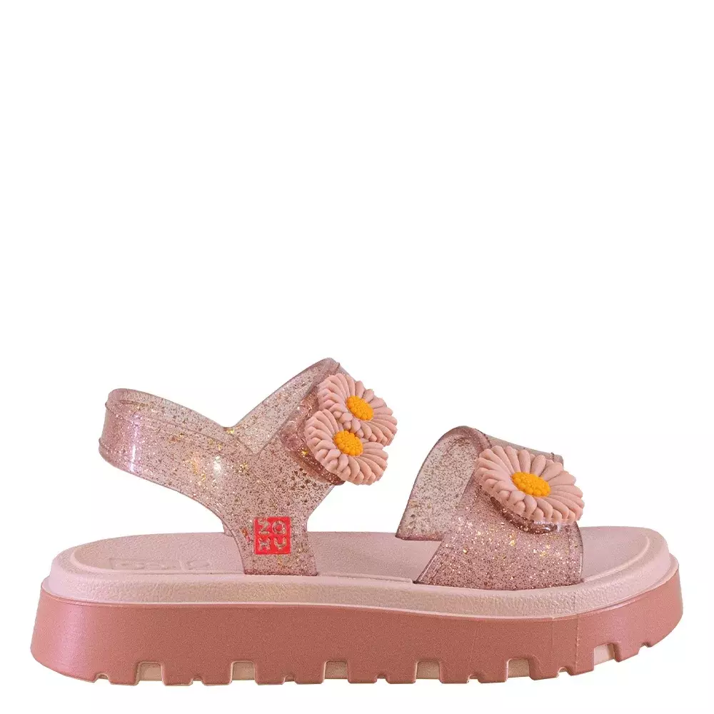 Zaxynina Flower Sand Baby - Sepatu Sandal Bayi Perempuan (Pink Muda)