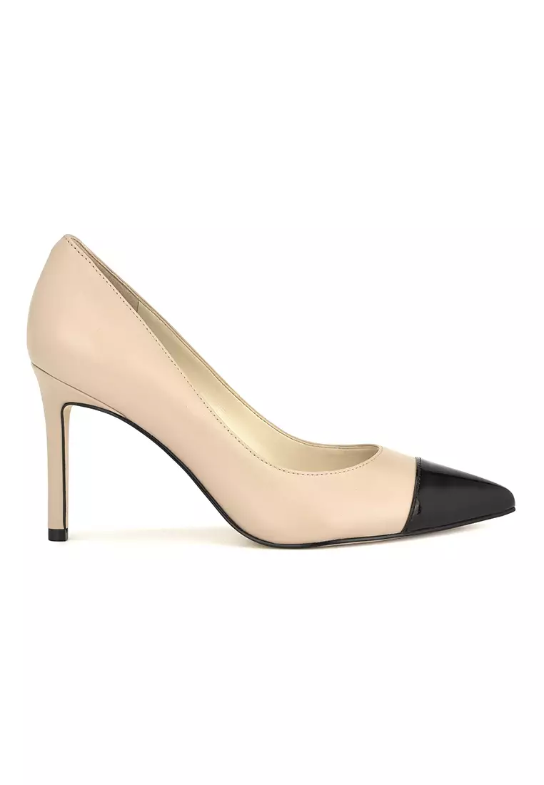 Discount on Nine West  shoes - SKU: Enda Slip-On Pointy Toe Stiletto Dress Pumps Ivory