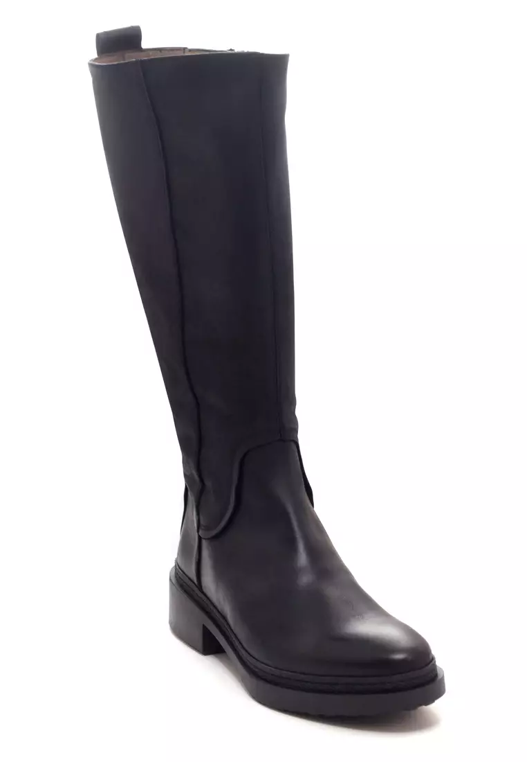 Shu Talk WONDERS Leather Round Toe Low Heel Boots 2024 Buy Shu
