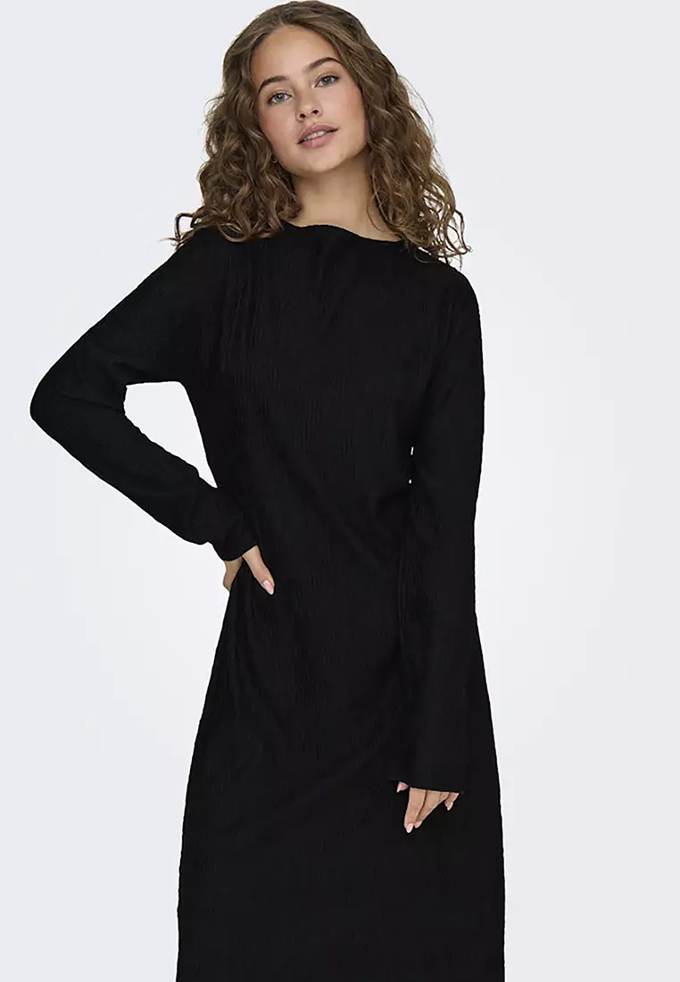 Long Sleeve Structure Dress