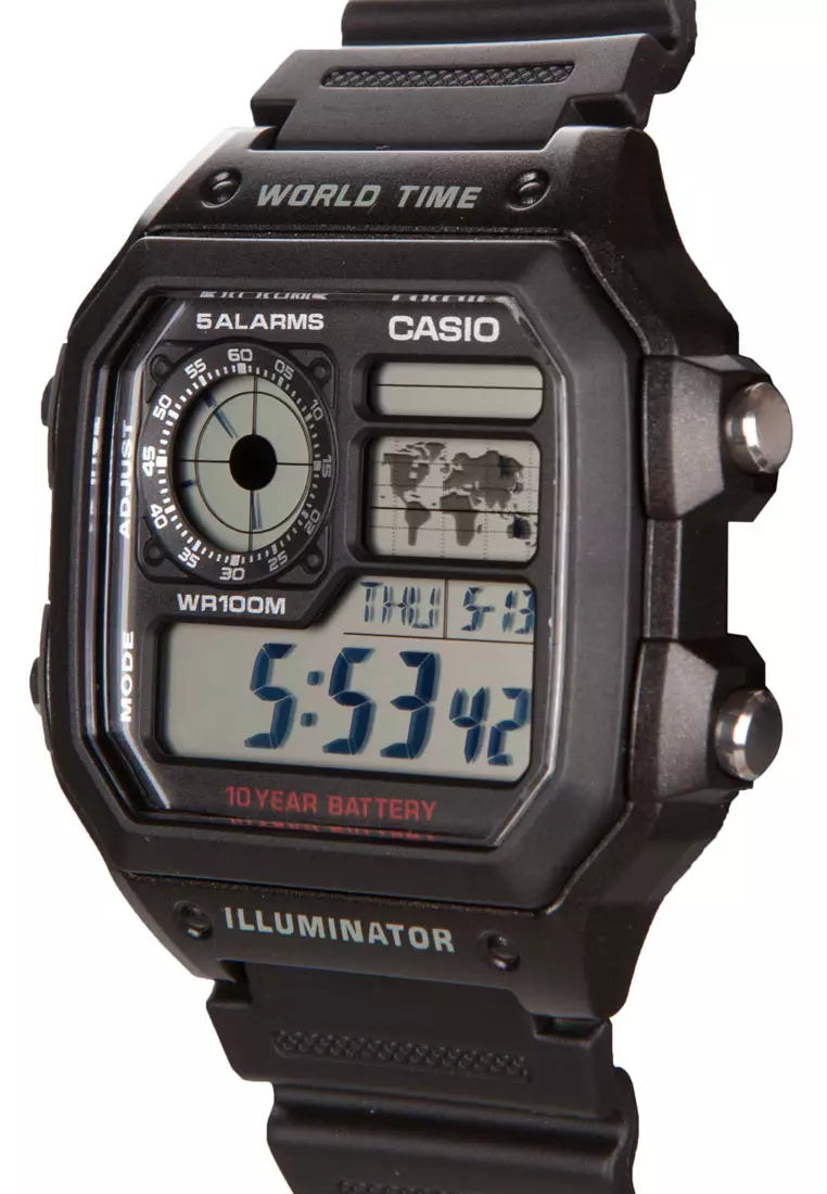 Digital Watch AE-1200WH-1AVDF