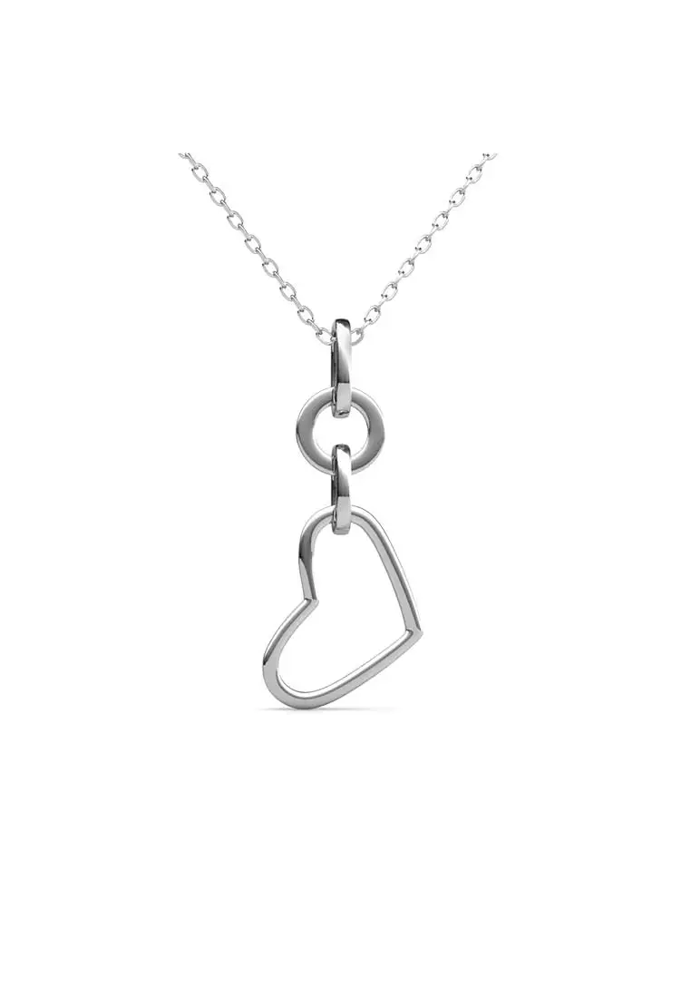 Love Circlet Pendant WG - Kalung Crystal by Her Jewellery