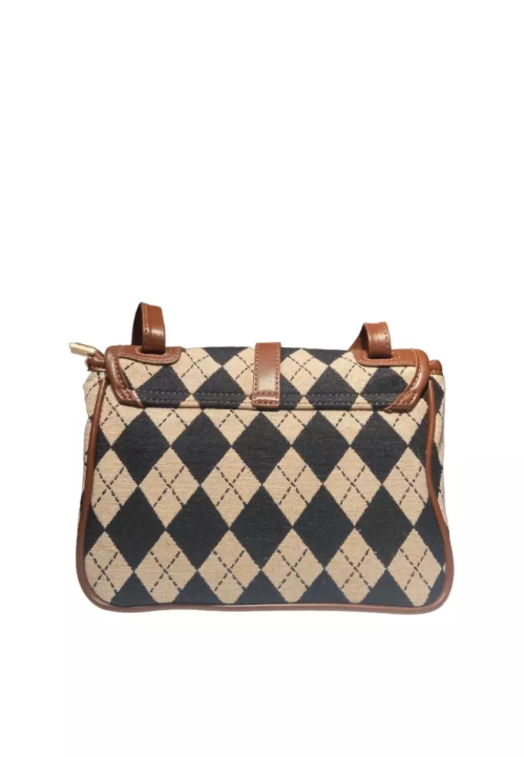 Buy Bethany Roma Bethany Roma Vintage Checkered Sling Bag Black