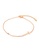 Air Jewellery gold Luxurious Coraline Cross Anklet In Rose Gold 2D6BBAC36F1E7AGS_1