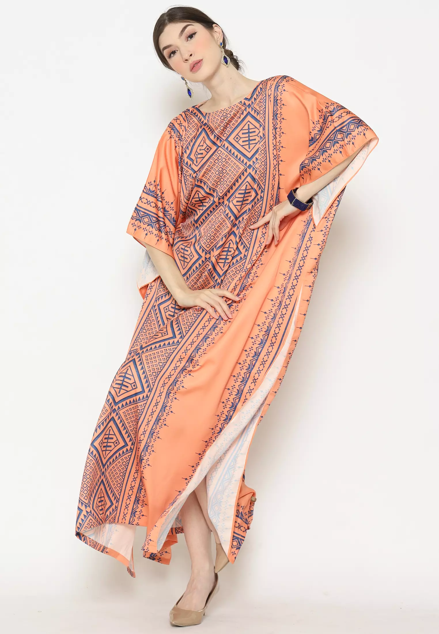 Kanzi Exclusive Short Sleeve Songket Kaftan