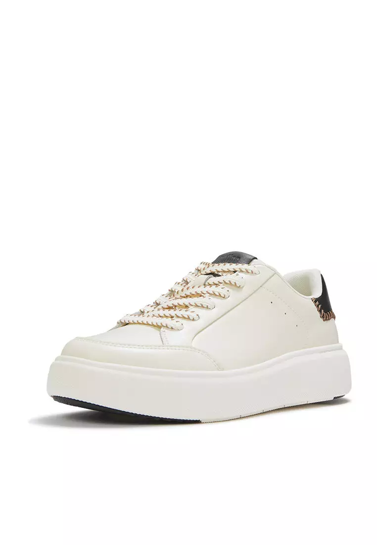 Rtg Blanket-Stitch Leather Sneakers
