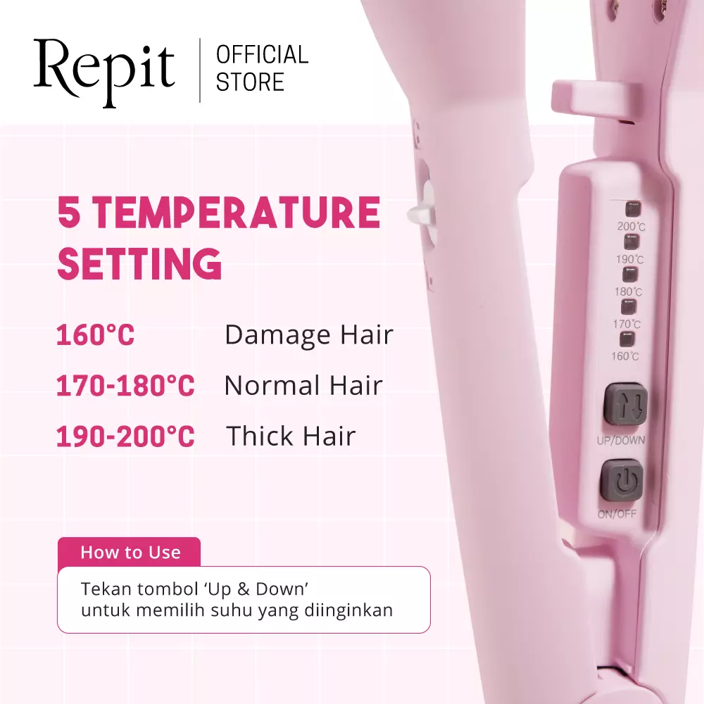 Repit Catokan Sisir / Magic Brush Iron 2in1 Titan 30mm