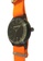 EGLANTINE black and orange EGLANTINE® Paname Fluo 40mm Unisex IP Black Alloy case Quartz Watch, black dial on Orange NATO Strap 900D8AC14E51F9GS_2