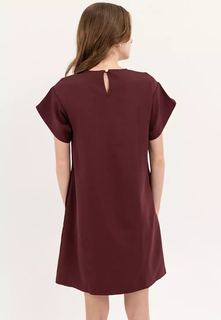 Croquette Tent Dress with Tulip Sleeves