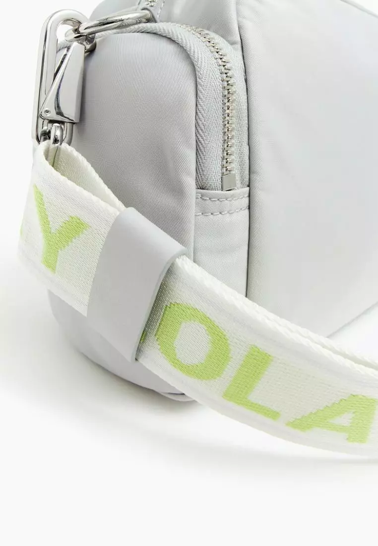 Bimba Y Lola M Gray Nylon Crossbody Bag