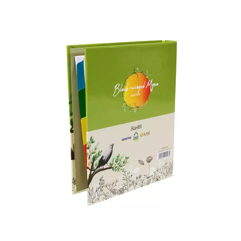 Jual Bantex Bantex Multiring Binder 20Ring 25mm A5 Black Winged Myna