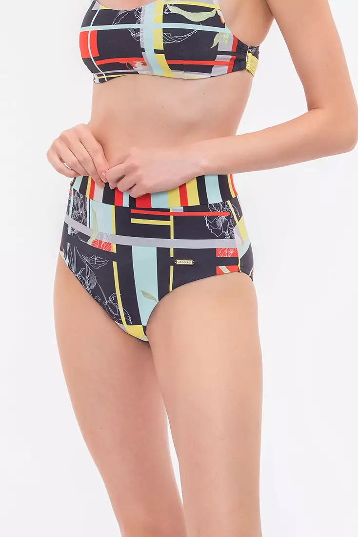 Check My Stripe High Waisted Full Classic Pants