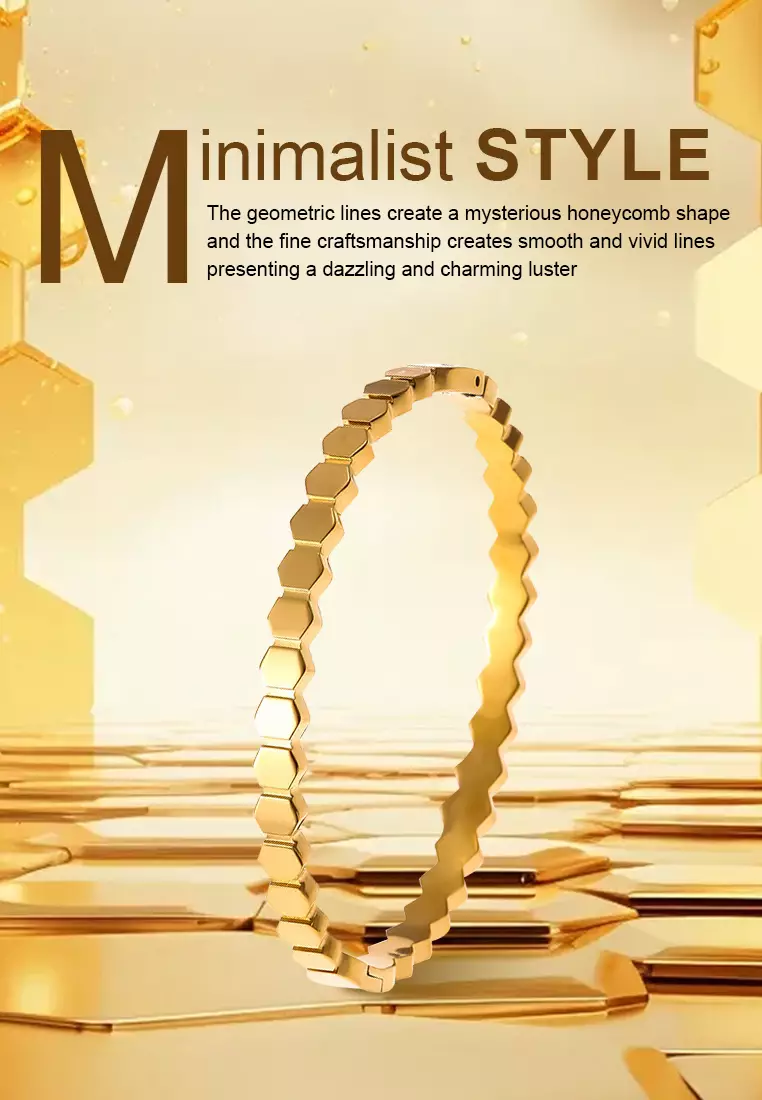 Gelang Wanita Titanium Anti Pudar Elegan Mewah Korea Gelang Cewek Hadiah COD