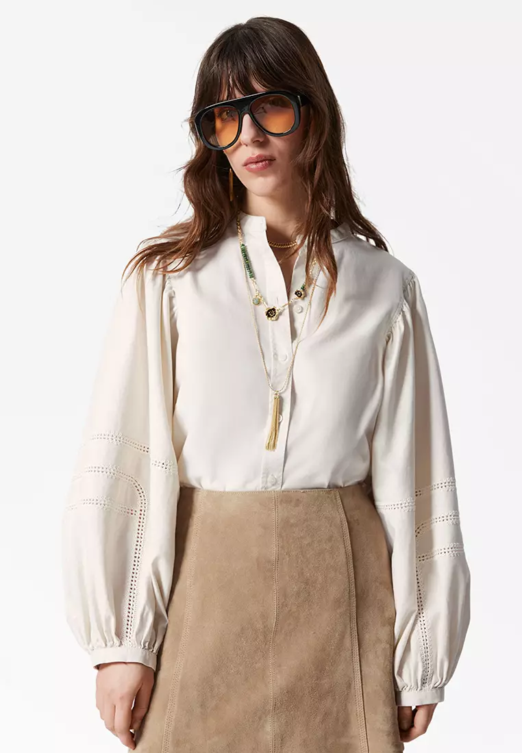 Voluminous Sleeve Blouse