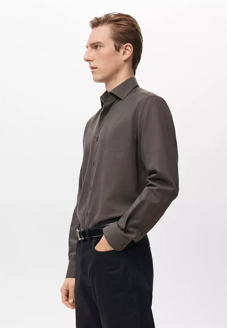 100% Cotton Regular-Fit Striped Shirt