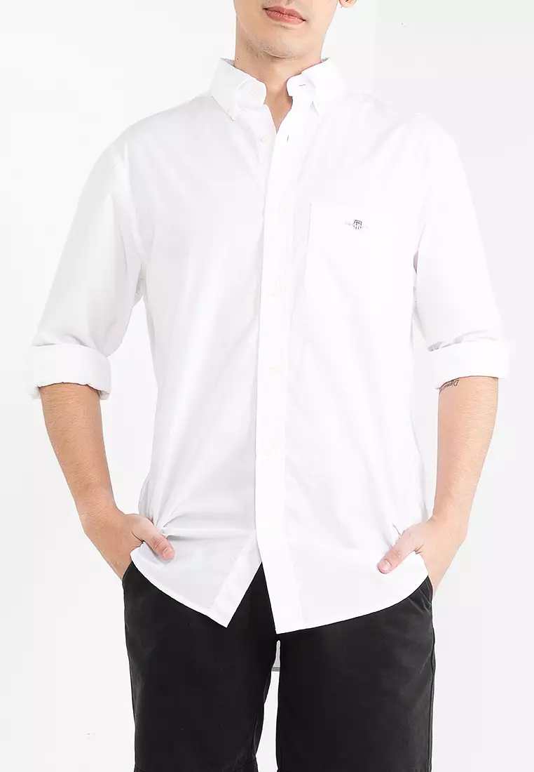 Regular Fit Poplin Long Sleeves Shirt