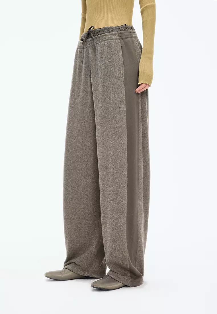 100% Cotton Banana Pants with Topstitched Hem