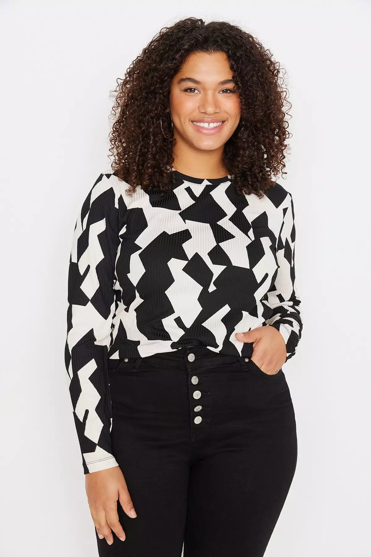 Multi colored polka dot blouse store