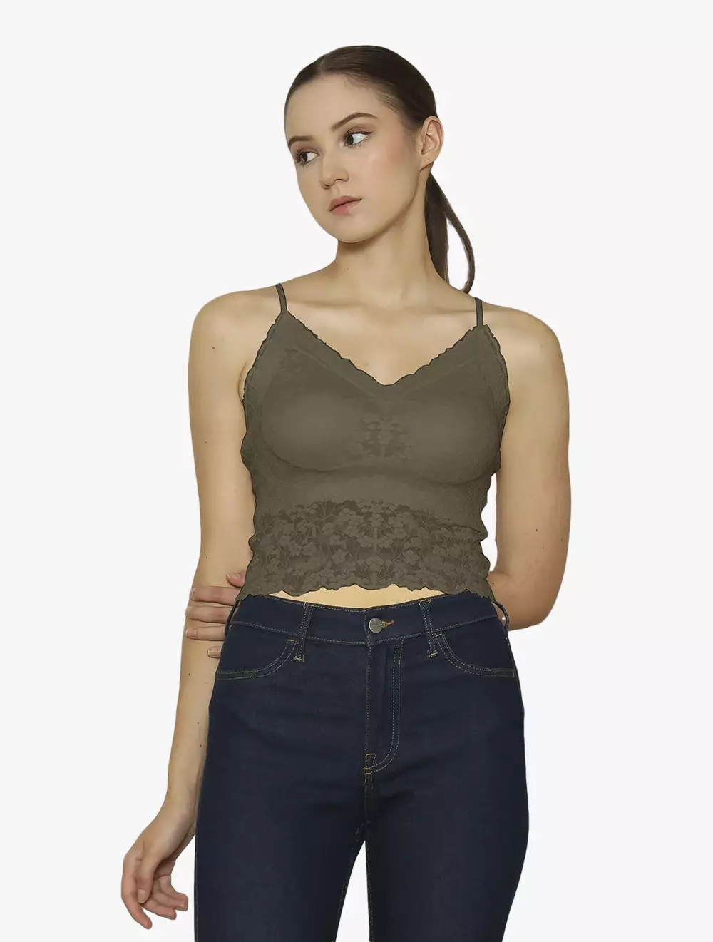 CYNTHIA CHARMY 3 PER 4 CUP CAMISOLE - Brown