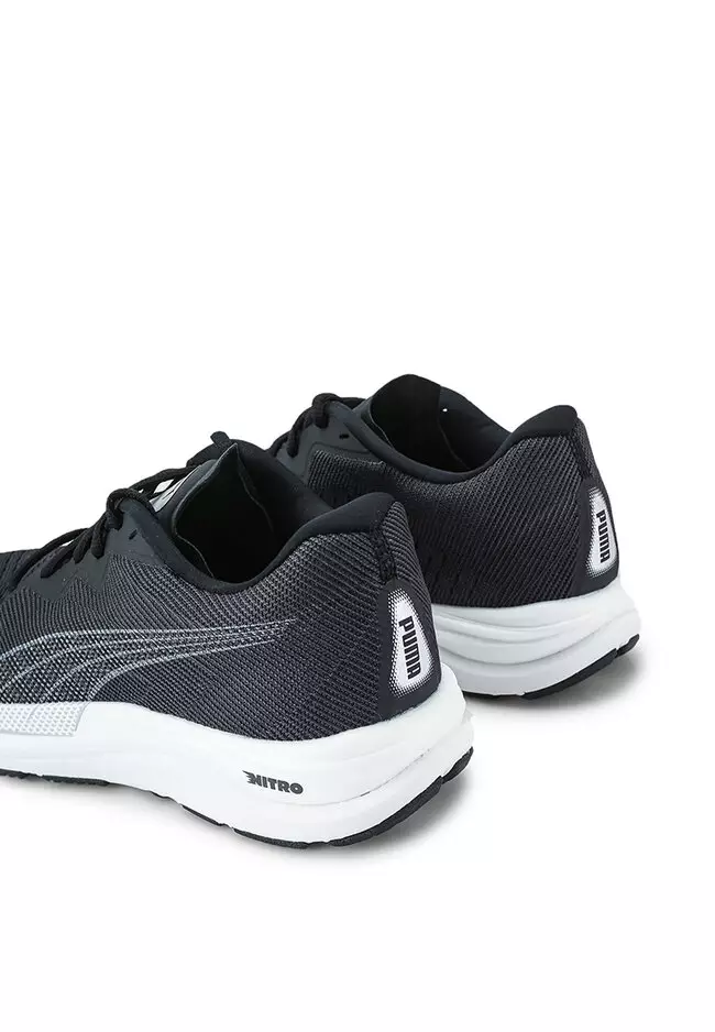 Puma velocity tetron ii idp black on sale & white sneakers