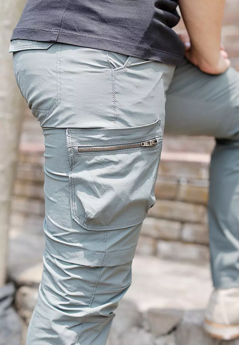 Oxcon Long Pants Cargo 4 WayStretch Nylon Cotton Leaf Green