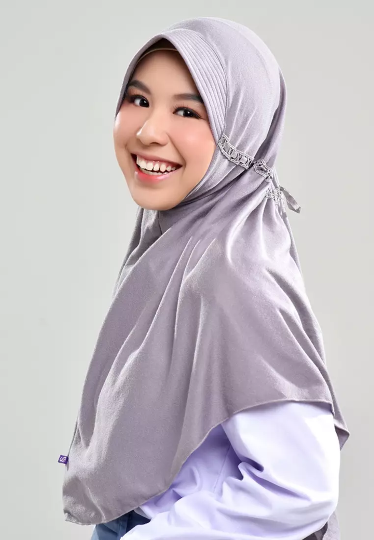 Rabbani - Kerudung Sekolah Instan Innova - Grey