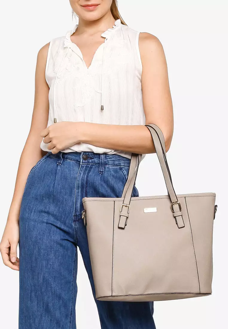 Saffiano Convertible Tote Bag