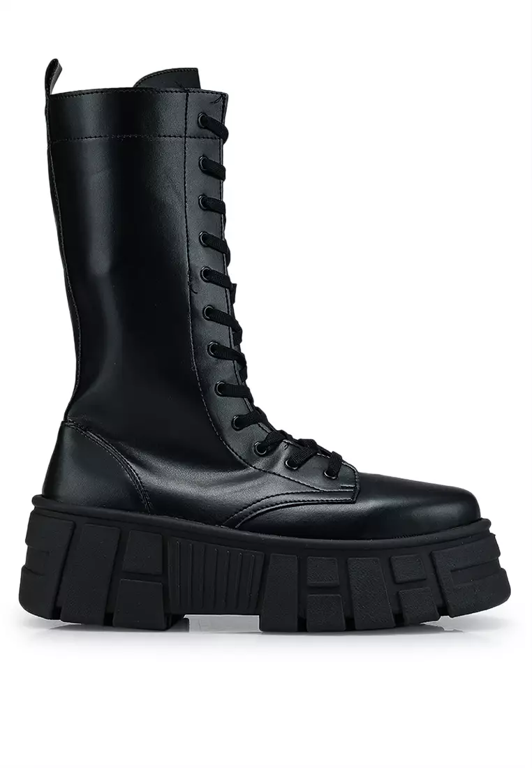 Chunky Boots Black Long Lace Up Boots Buy ASOS Design Athens Chunky High  Lace Up Boots 2025 Online