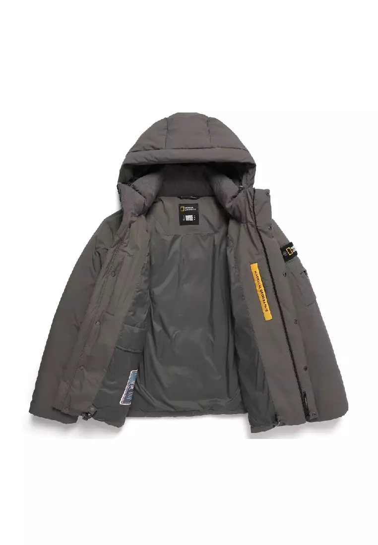 Non quilted down jacket hot sale