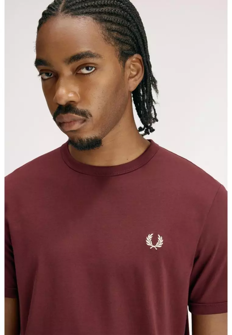Fred Perry M3519 Ringer T-Shirt (Oxblood)