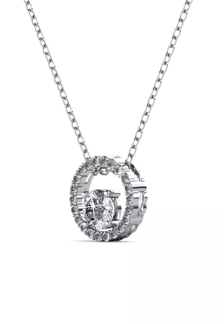 Desiree Pendant WG - Kalung Crystal by Her Jewellery