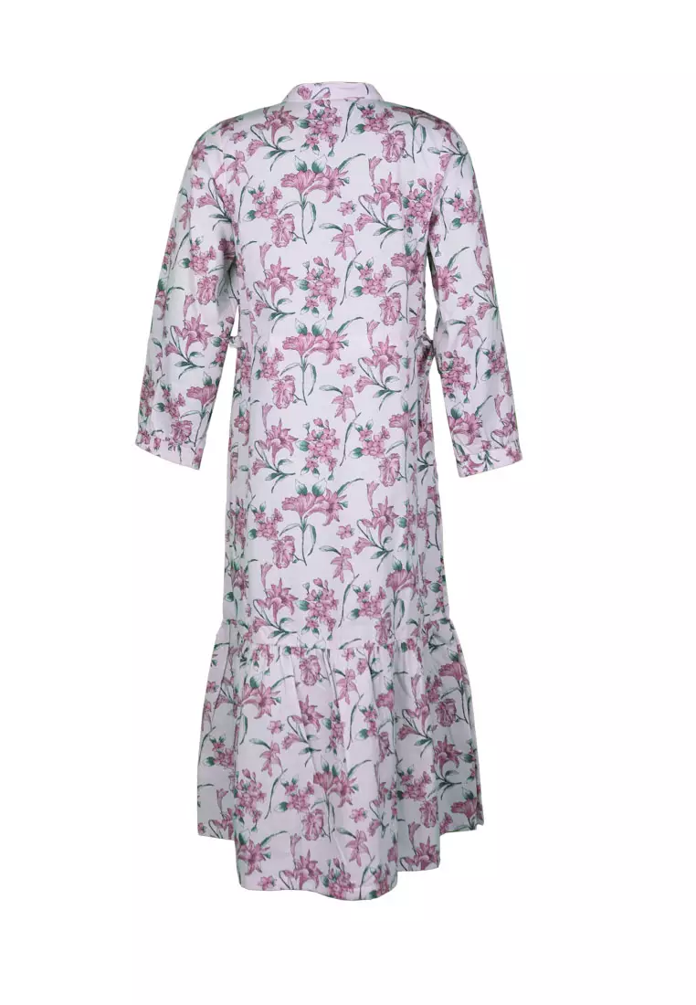 Pito Dito Girl Entangled Gamis Anak Multicolor Motif Bunga