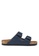 Birkenstock blue Arizona Smooth Leather Sandals BI090SH94JPLMY_1