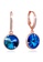 Krystal Couture 銀色 KRYSTAL COUTURE Precious Drop Earrings Coral Blue Embellished with Swarovski crystals CB17DACE03580CGS_1