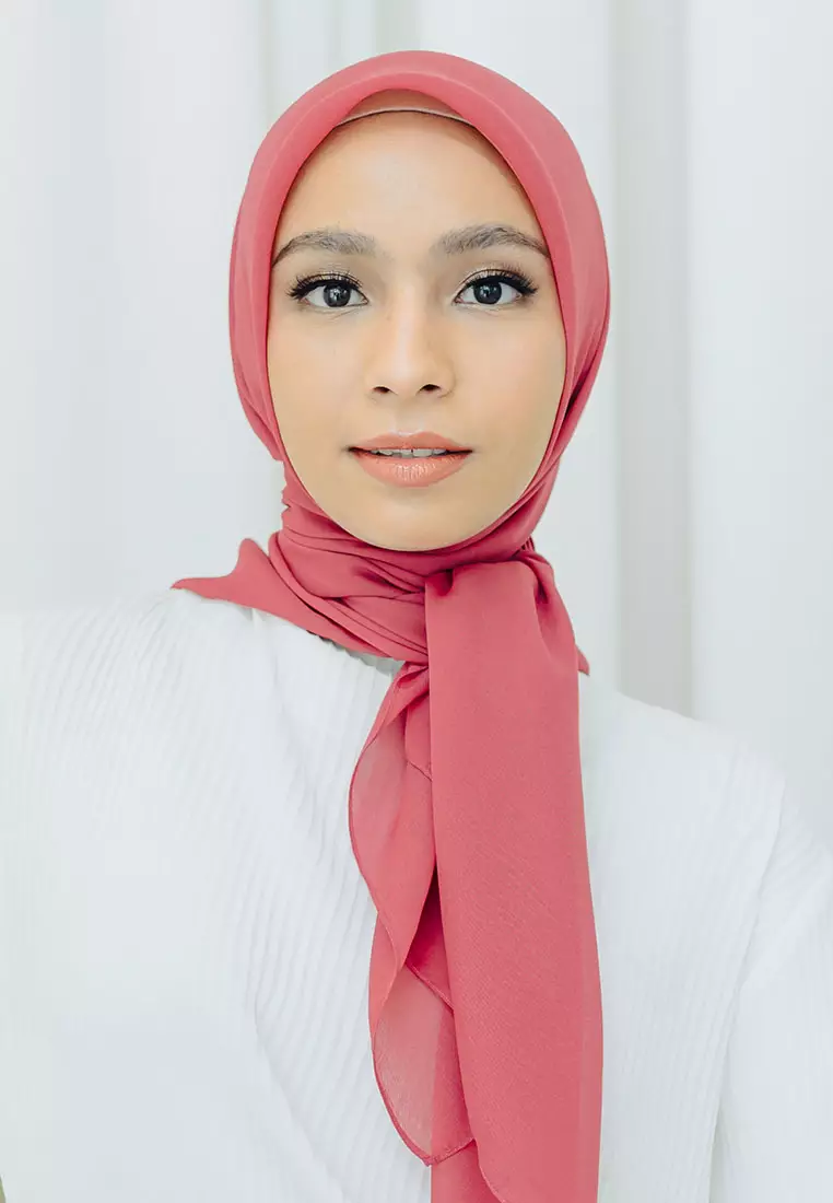 Polly Cotton (Hijab Segiempat Bella Square) Rapture Rose