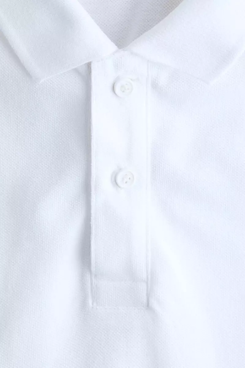 Cotton piqué polo shirt