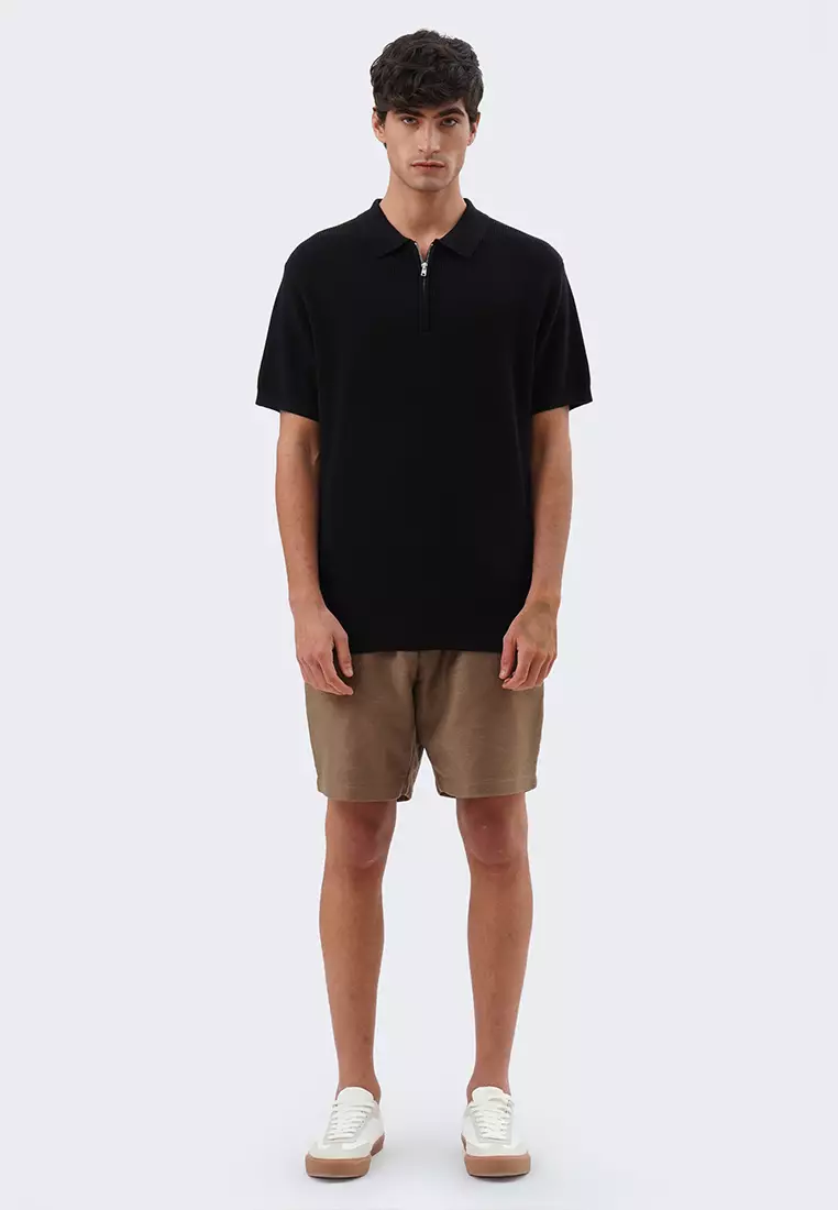 Black polo and top shorts