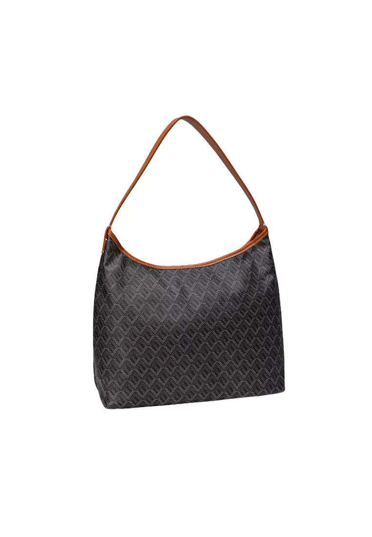 Half Round HOBO Bag - Brown