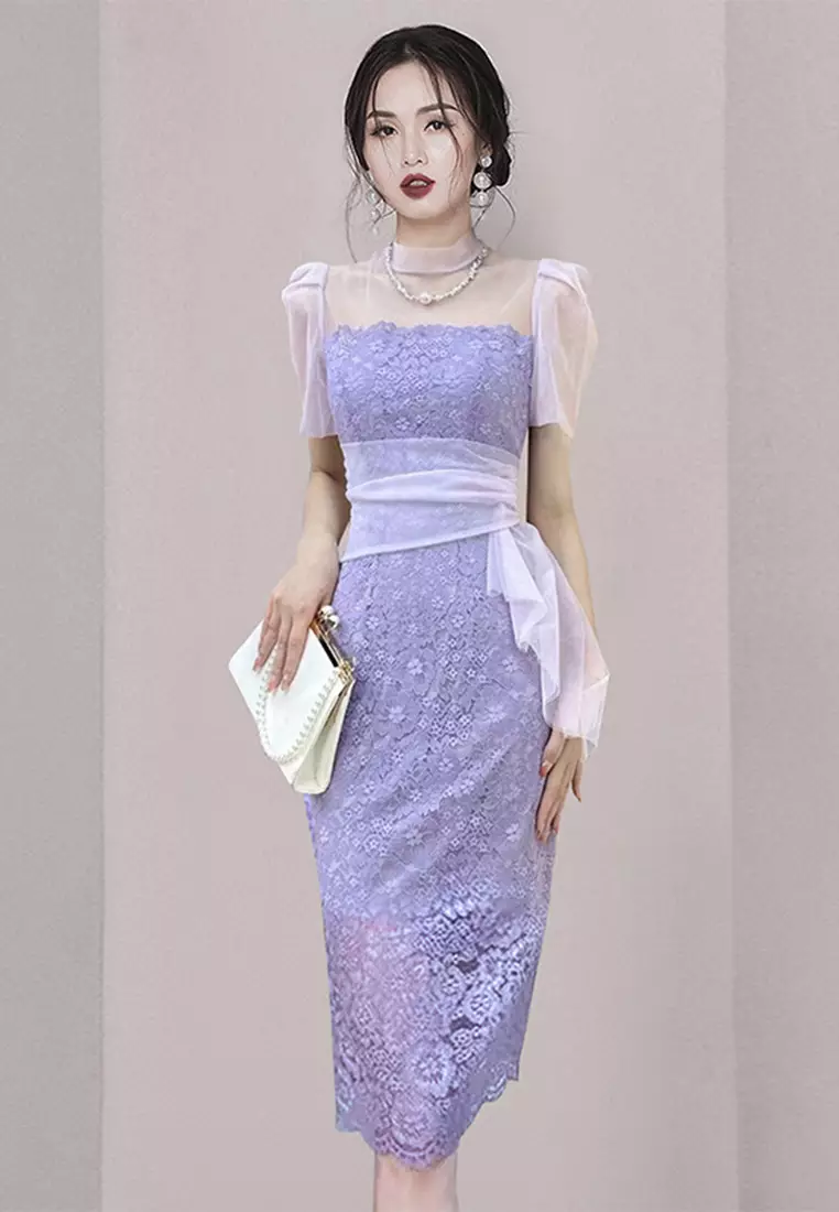 Purple on sale day dress