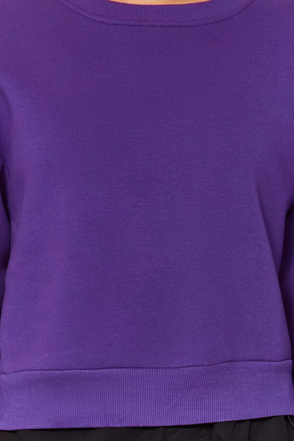 Comfy Crop Basic Sweatshirt