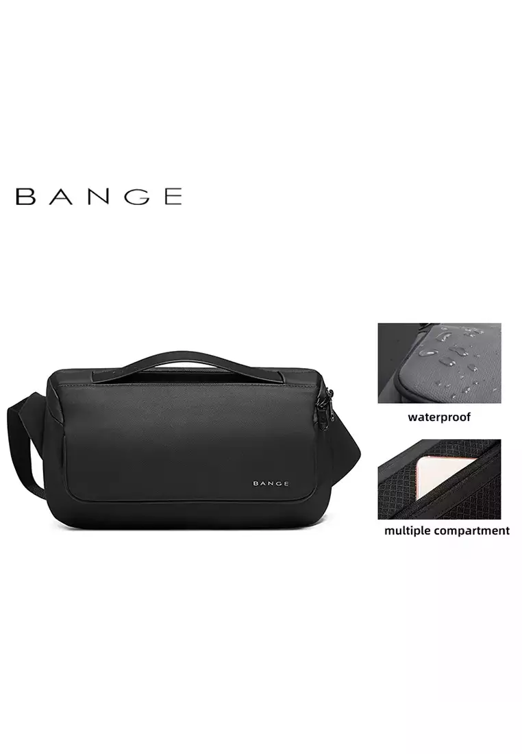 Bange BG77202 Tas Selempang Sling Bag Pria - BLACK