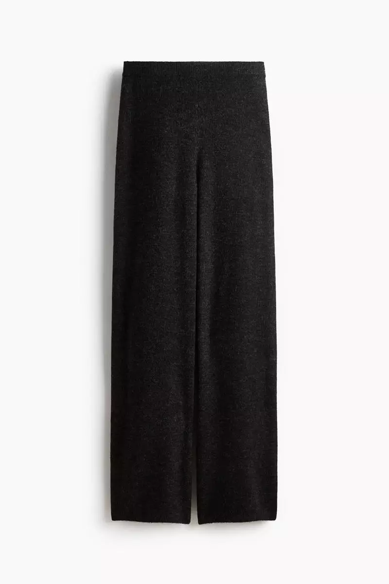 Knitted pull-on trousers