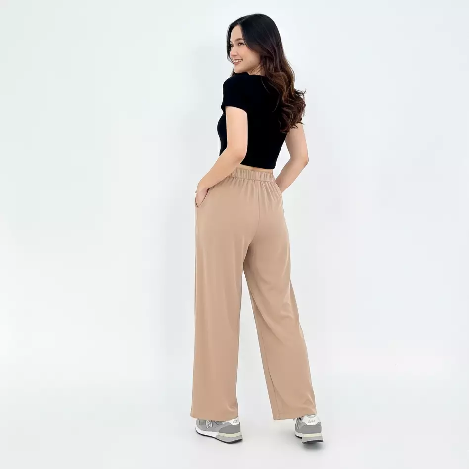 Celana Panjang Wanita - Kulot Cotton Basic Raya