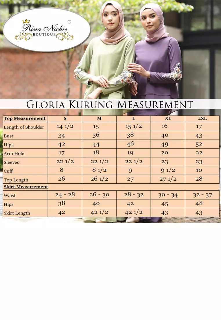 Gloria Kurung Kedah Modern in Apple Green