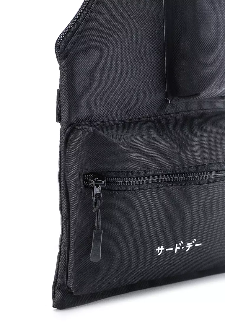 AMB14 One Side Tactical Vest Bag Katakana Hitam
