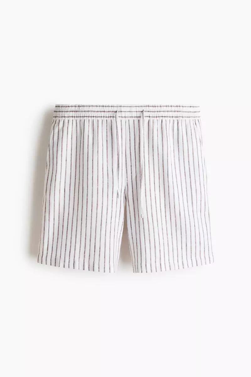 Relaxed Fit Linen-blend shorts