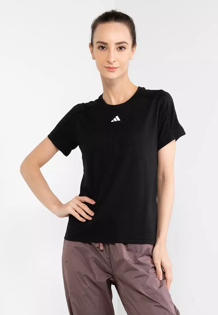 Adidas damen t cheap shirt essentials 3 stripes